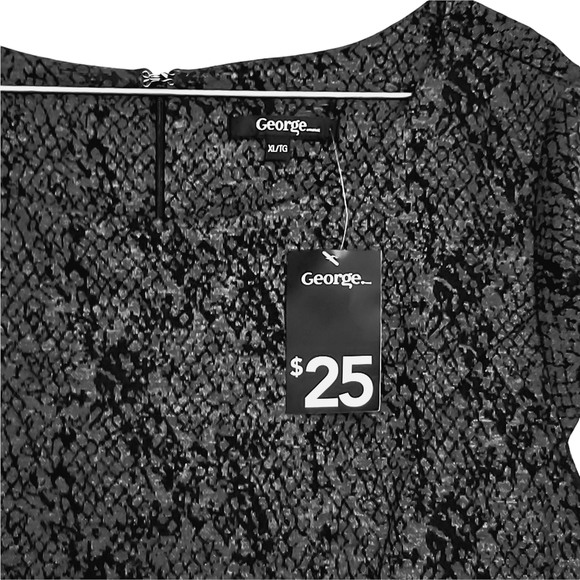 George Grey Print Sleeveless Dress - Picture 4 of 14